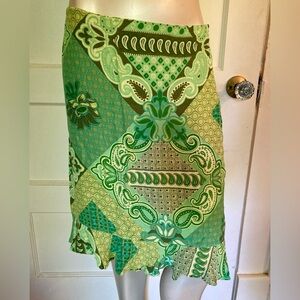 ☘️Vintage 1990s Toto n Ko Green Pencil Skirt, size 8